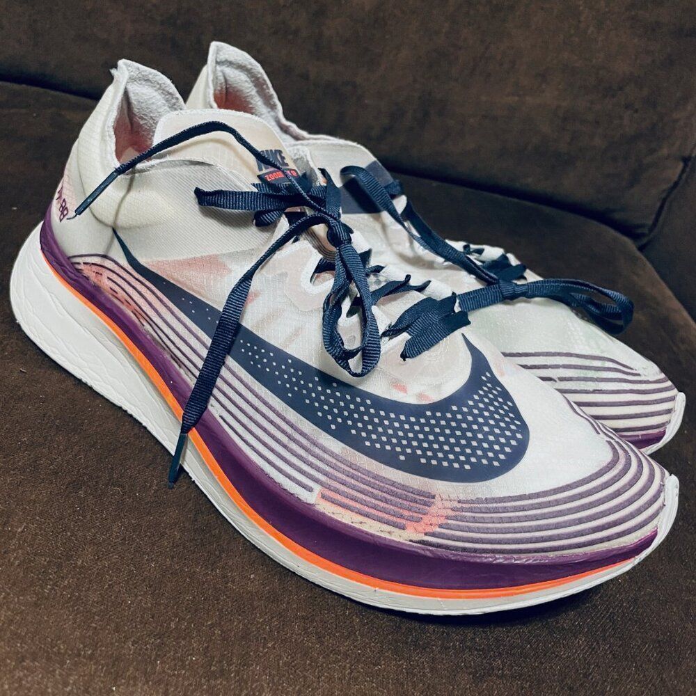 Nike NikeLab Zoom Fly SP Running ‘ Neutral Indigo' AA3172-500 Size 11.5 45.5